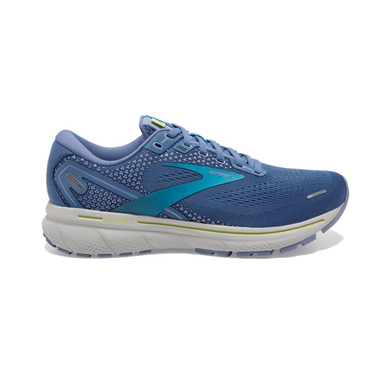 Brooks Women's Ghost 14 Cushioned Road Running Shoes - Blue/Ocean/Oyster (DMTO46197)